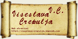 Višeslava Crepulja vizit kartica